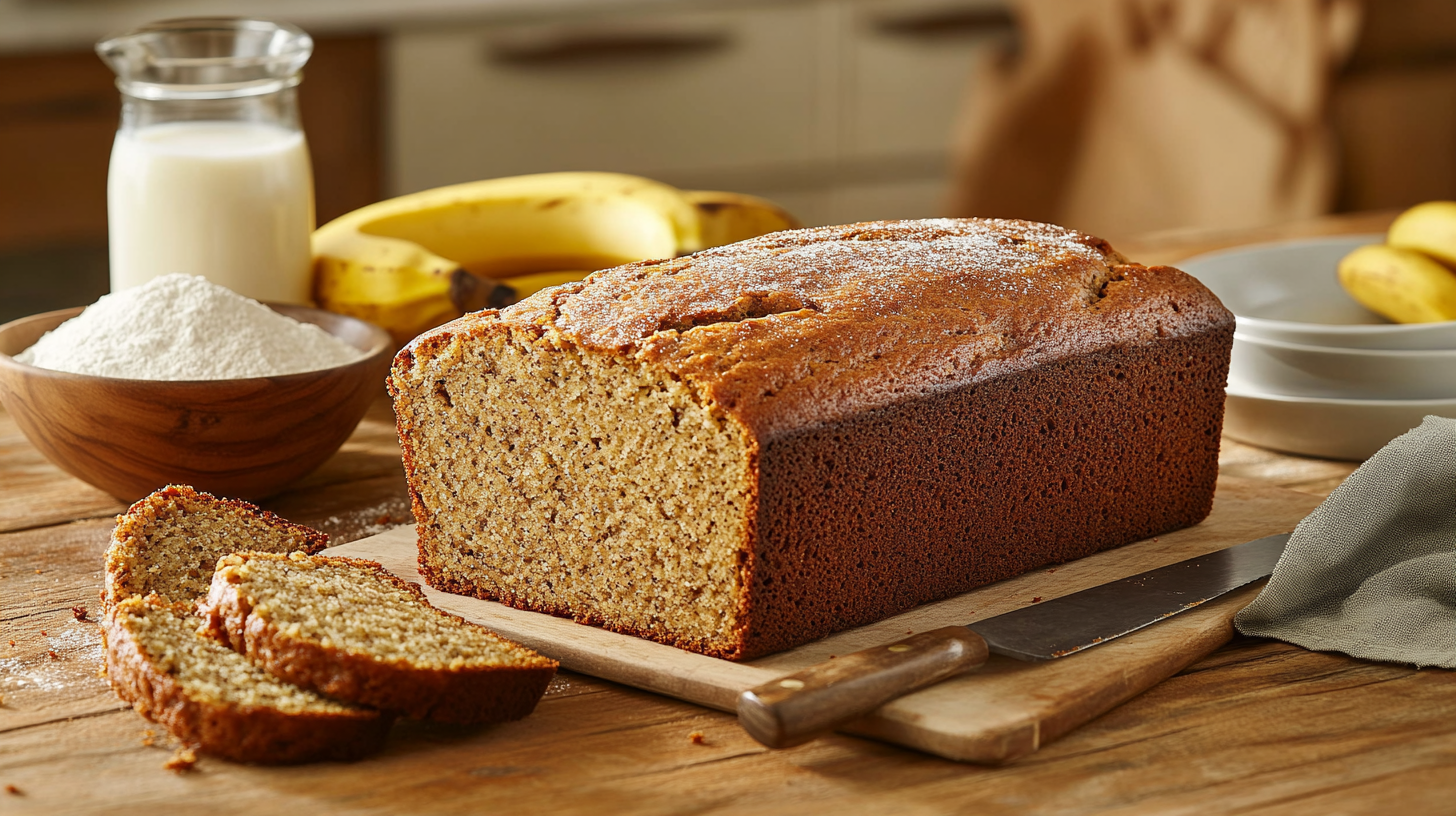 No Milk Banana Bread Recipe