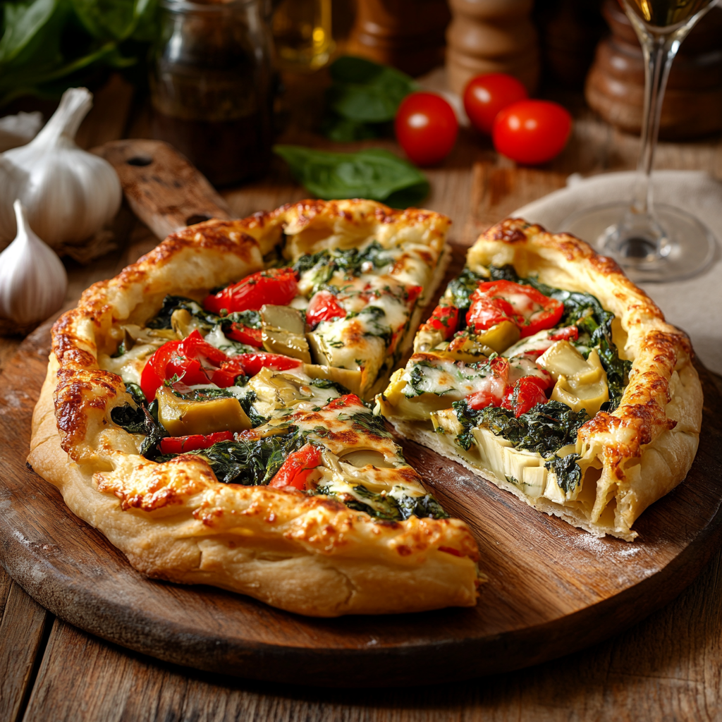 Vegetarian Pizza Rustica Recipe