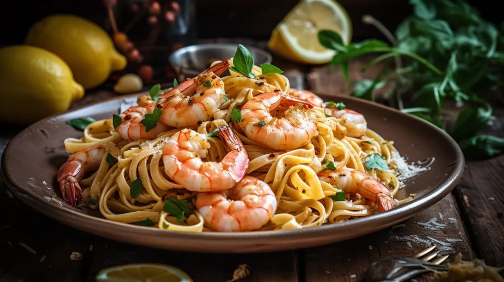 Easy Italian Shrimp Pasta